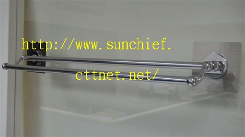 魔力贴双桿单桿毛巾架