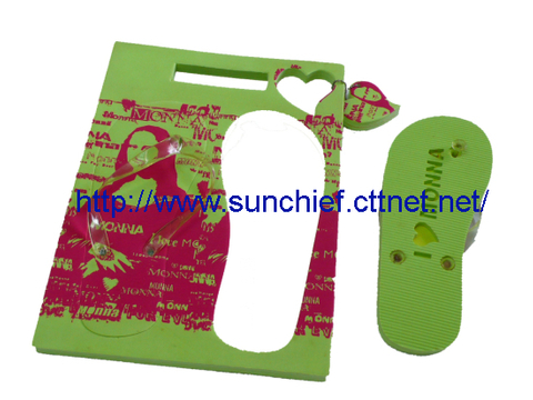 长方形菜板海滩鞋 + 珠&#37676;钥匙圈／拖鞋／海滩鞋