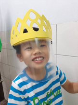 儿童皇冠防疫防溅防喷安全面罩