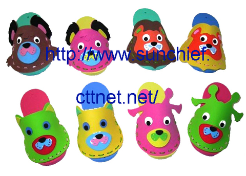 DIY - 动物造型发泡拖鞋