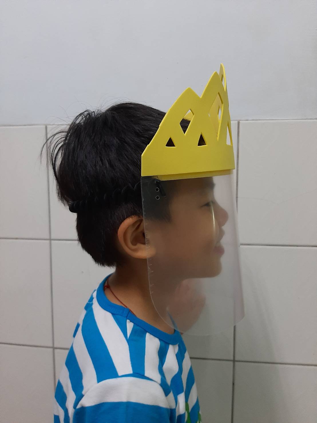 兒童皇冠防疫防濺防噴安全面罩